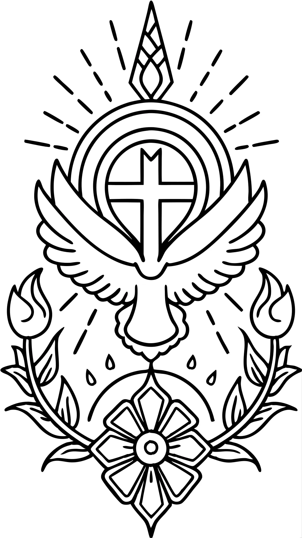 holy trinity coloring page